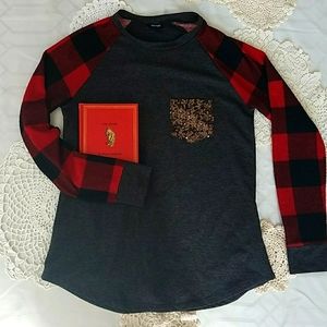 Buffalo Plaid Long Sleeve Top